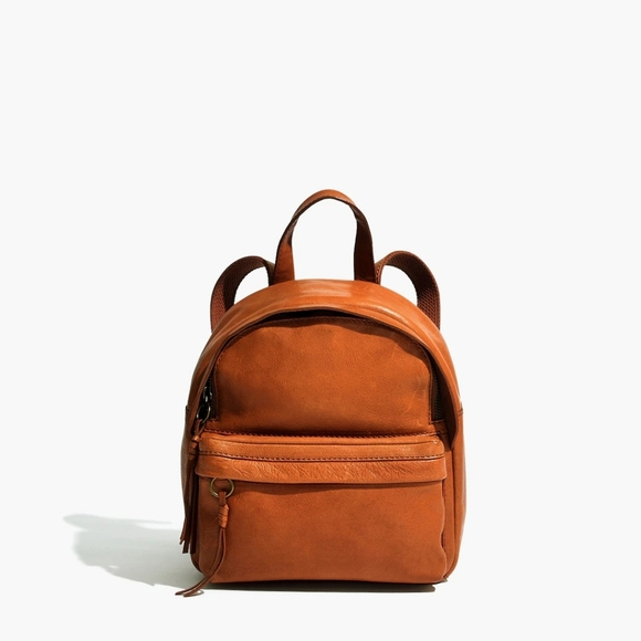 Madewell Handbags - Madewell Mini Lorimer Backpack Leather